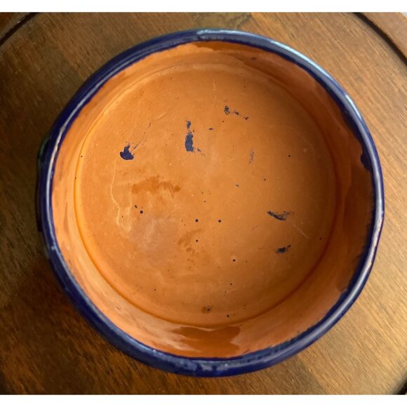 Mexican Folk Art Sun Face Terra Cotta Trinket Box - Small - Picture 7 of 11